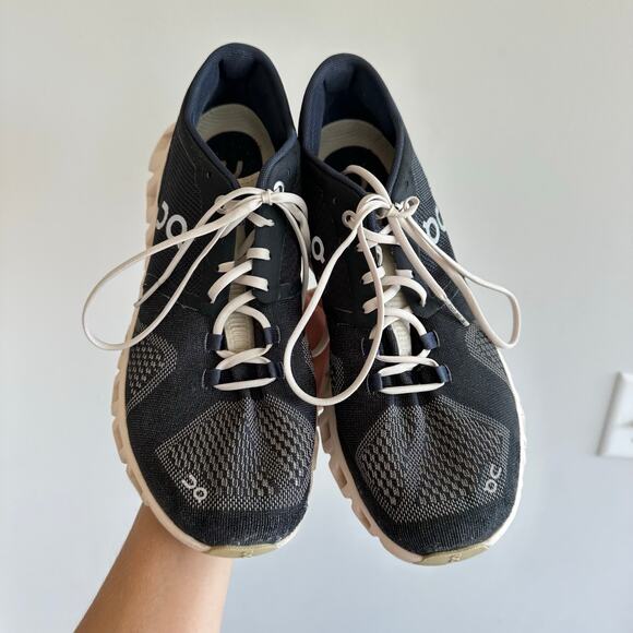 On Cloud X Lace Up Athletic Sneakers Navy 8.5 - Picture 4 of 7